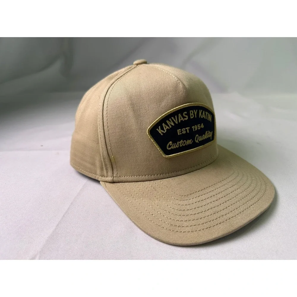 Katin Customs Hat Tan Cotton Canvas Snapback Est 1954 Patch Surf Skate‎ OSFA